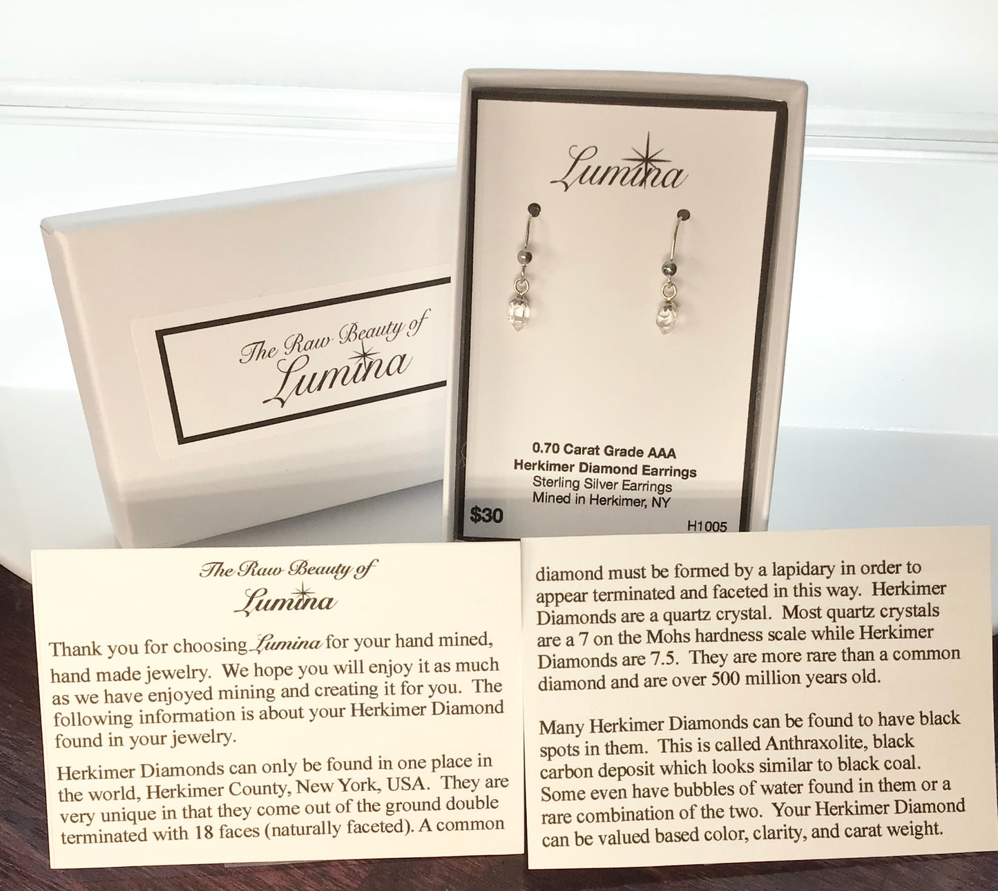 Herkimer Diamond 0.7 ct Sterling Silver Earrings