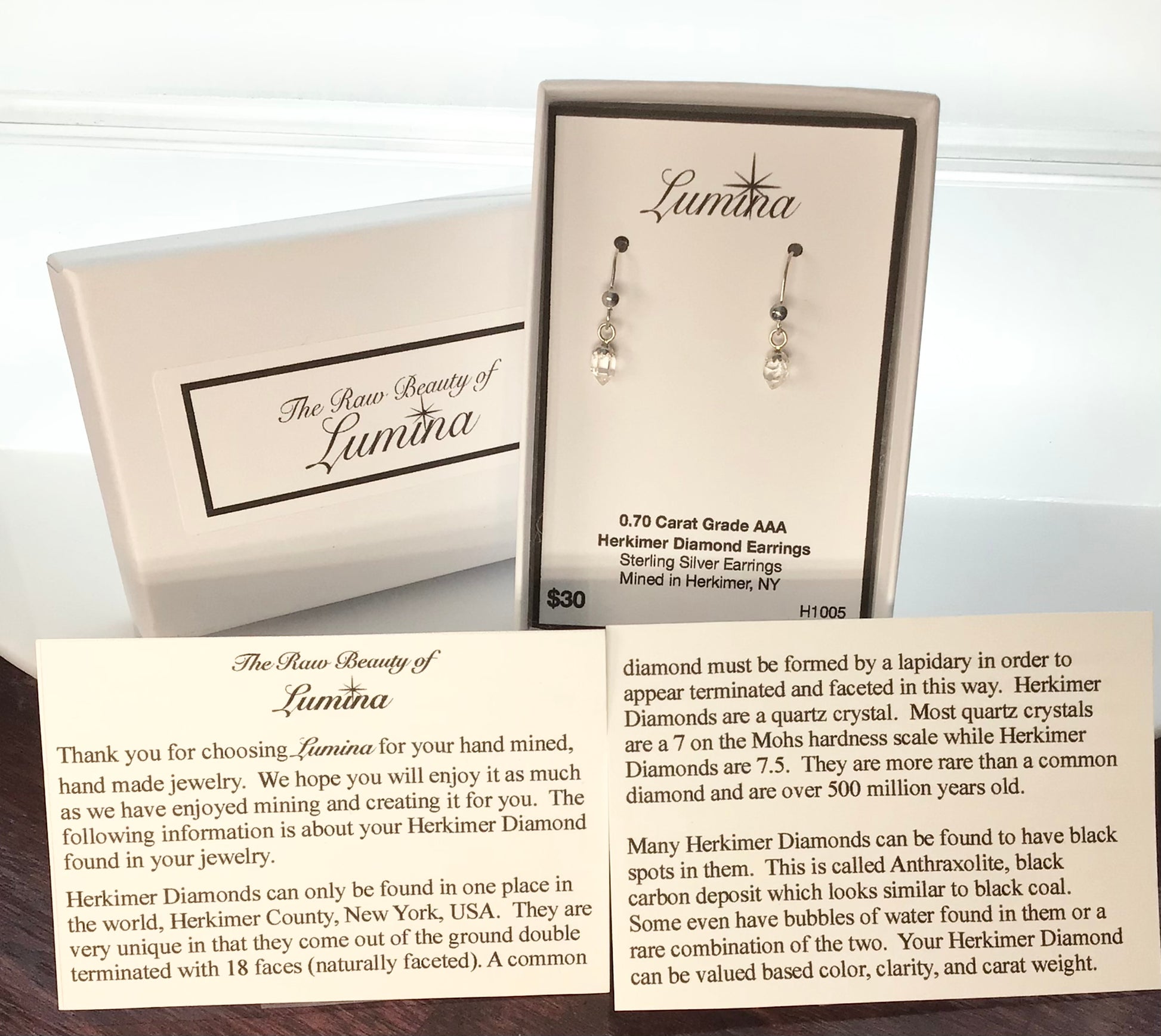 Herkimer Diamond 0.7 ct Sterling Silver Earrings