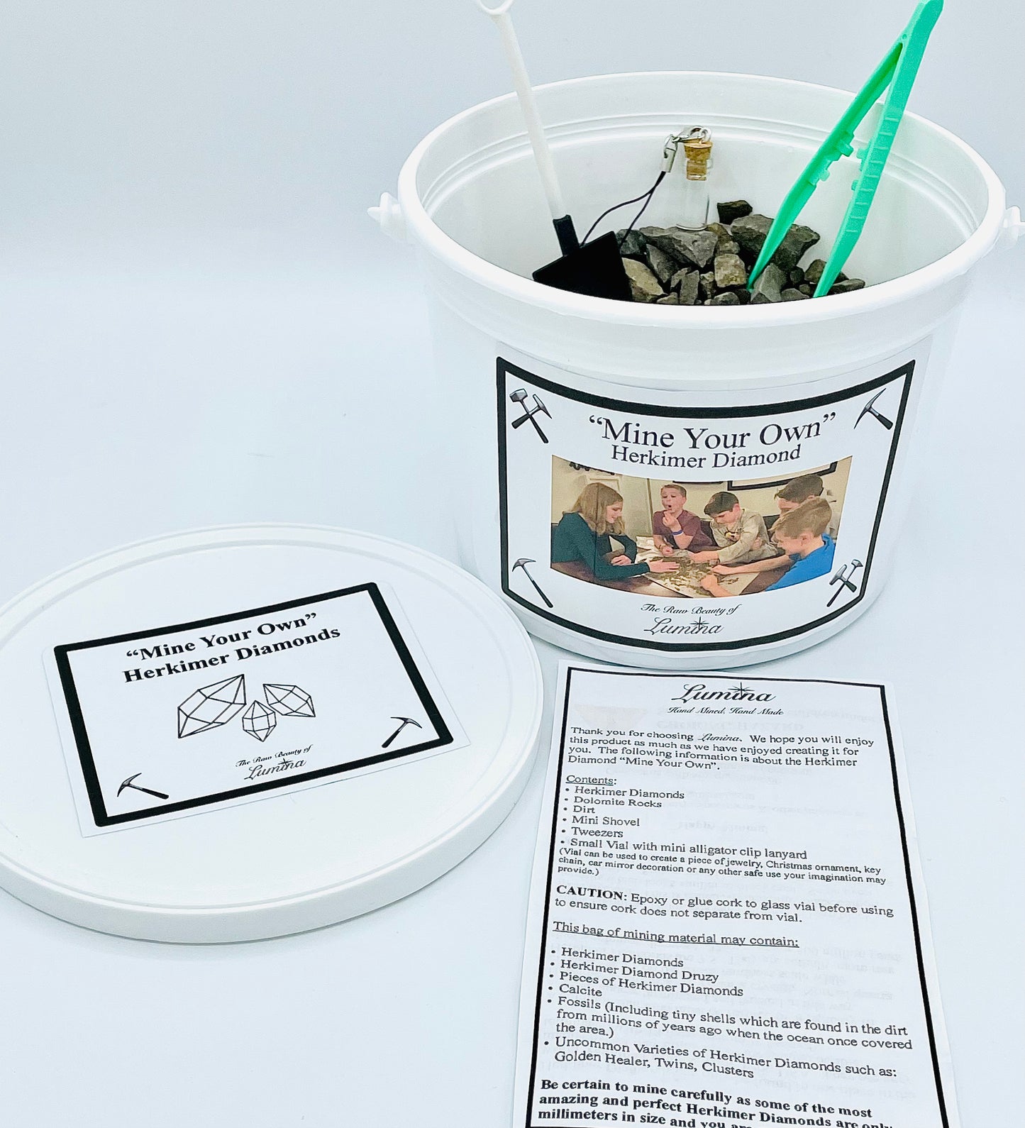 “Mine Your Own” Herkimer Diamond Bucket (content peek)