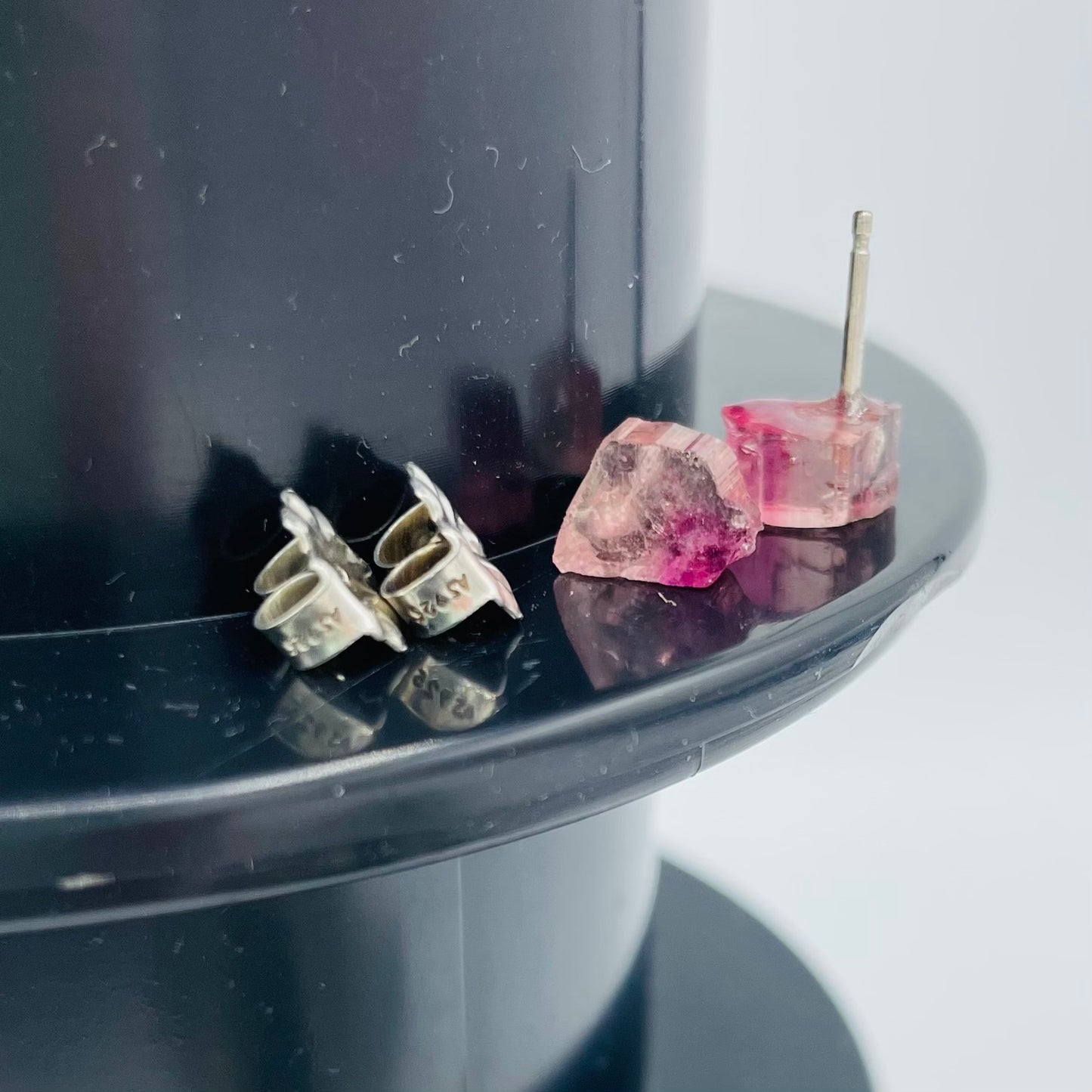 Bi-Color Argentium Silver Earrings