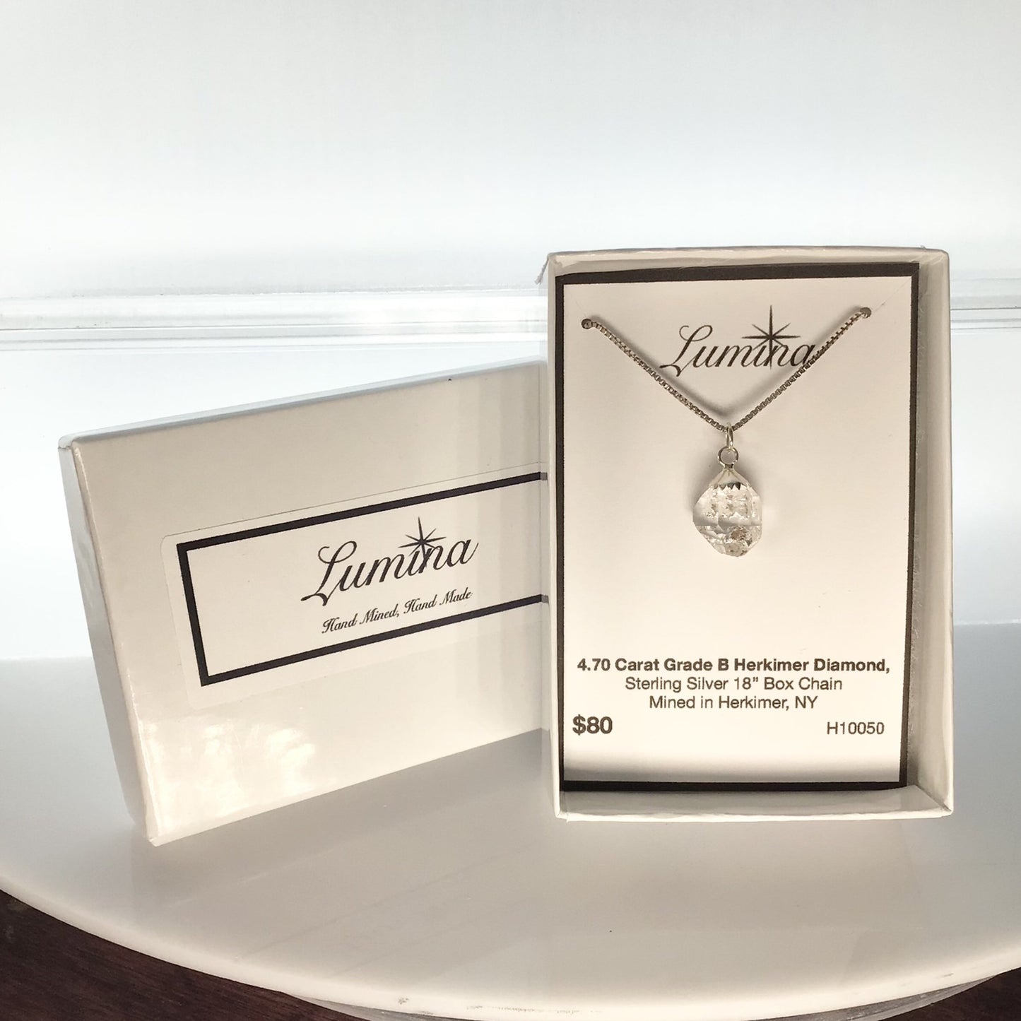 Herkimer Diamond 4.70 ct Sterling Silver Necklace
