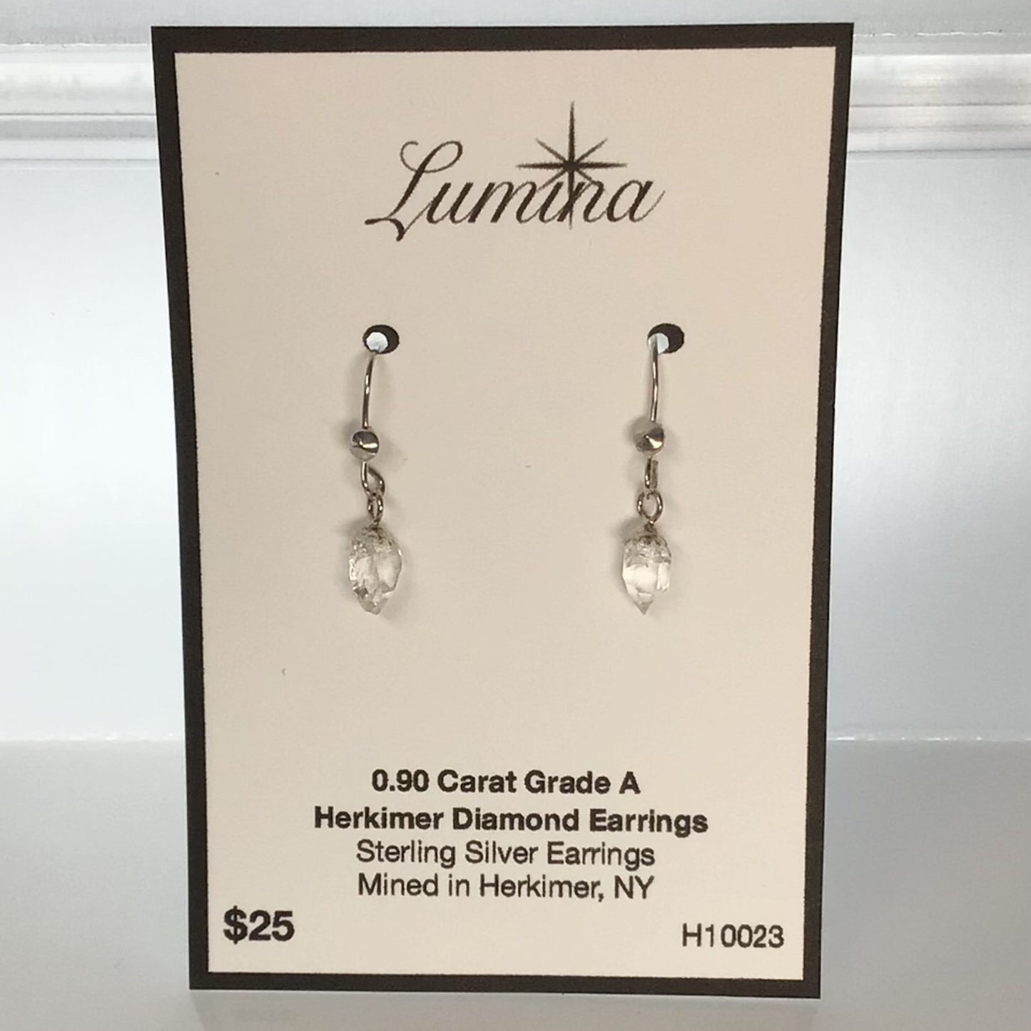 Herkimer Diamond 0.9 ct Sterling Silver Earrings