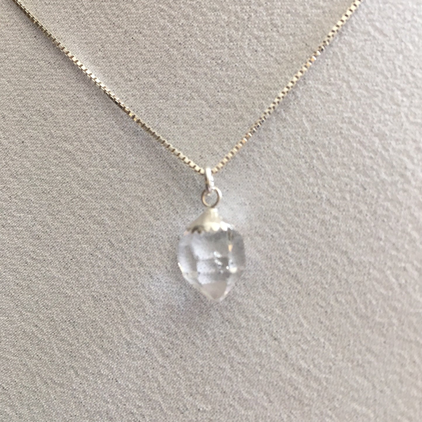 Herkimer Diamond 4.05 Carat Sterling Silver Necklace