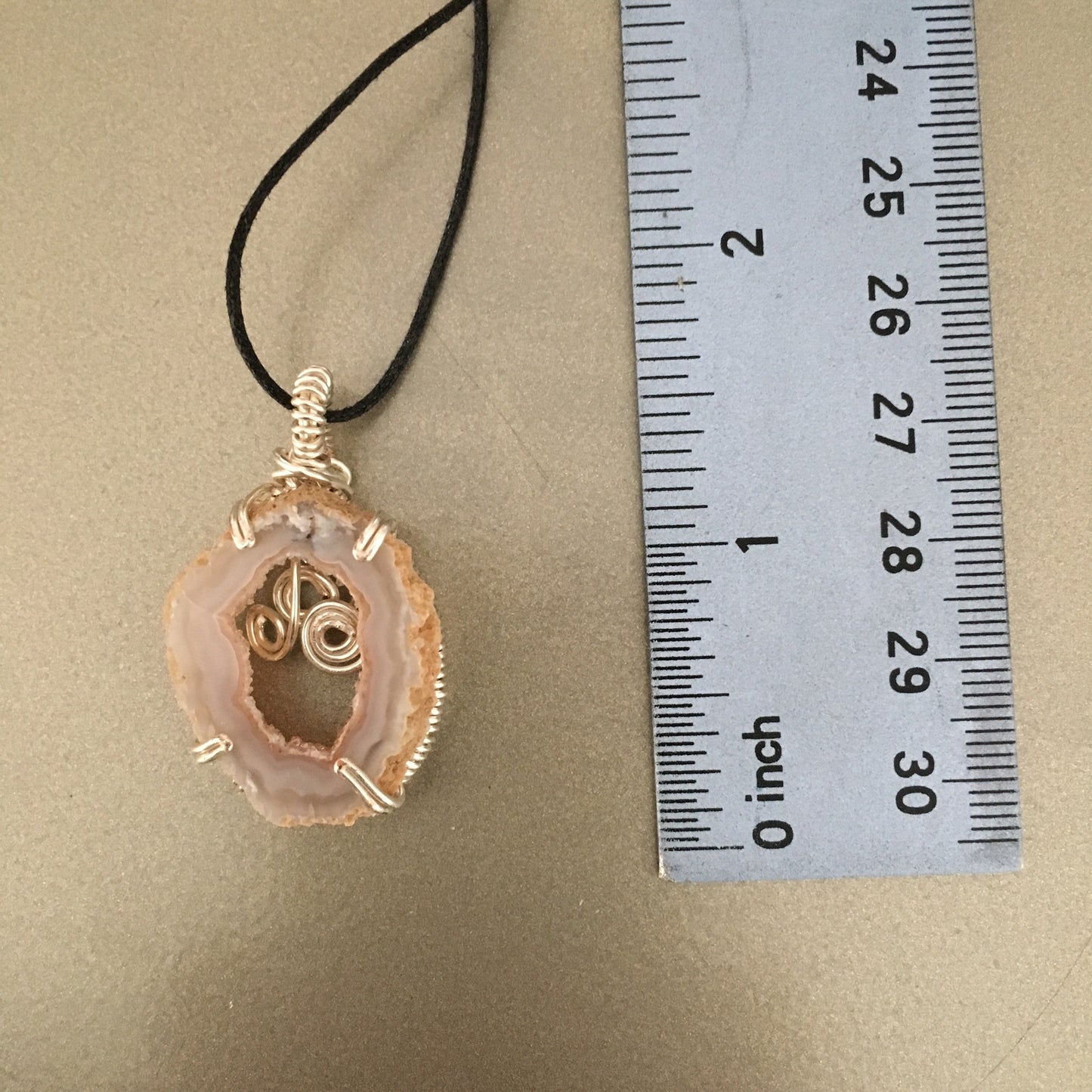 Oco Geode Wire Wrapped Necklace