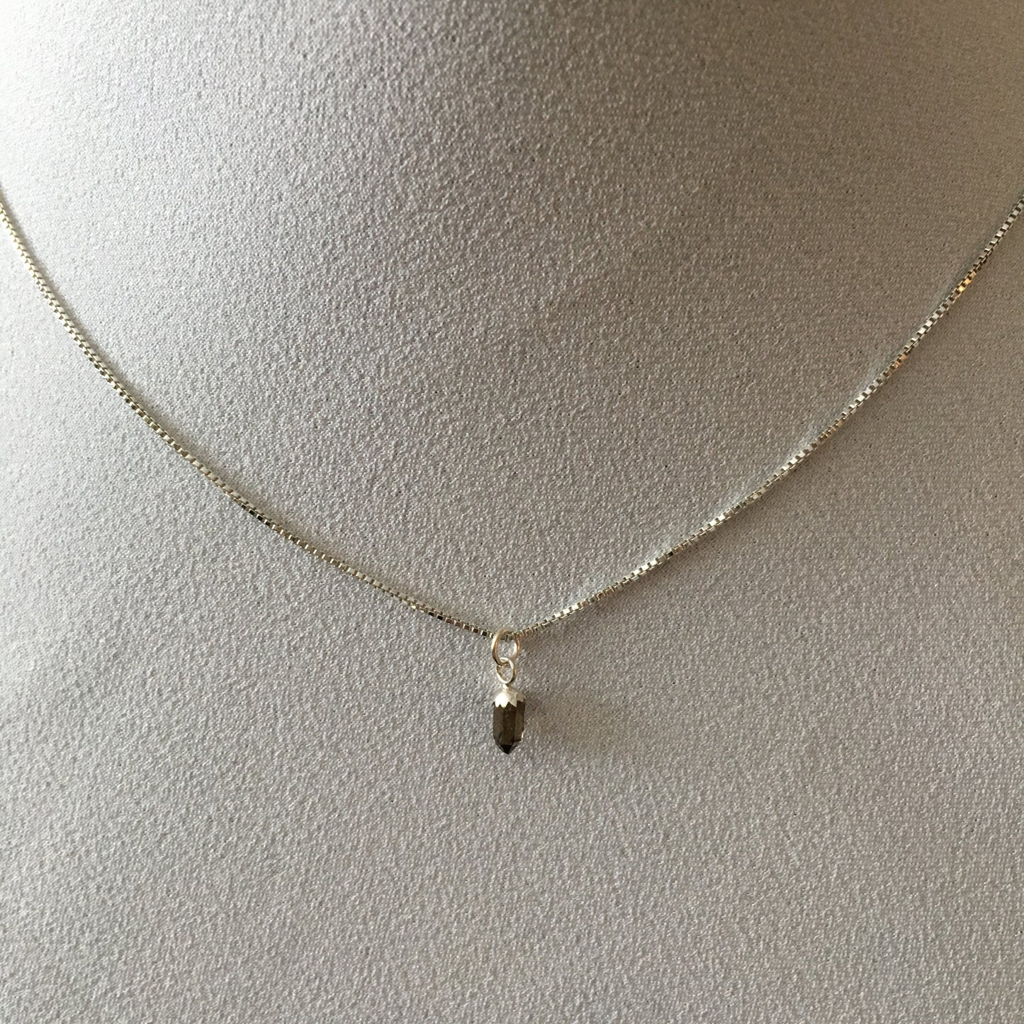 Smokey Quartz 0.65 ct Sterling Silver Necklace
