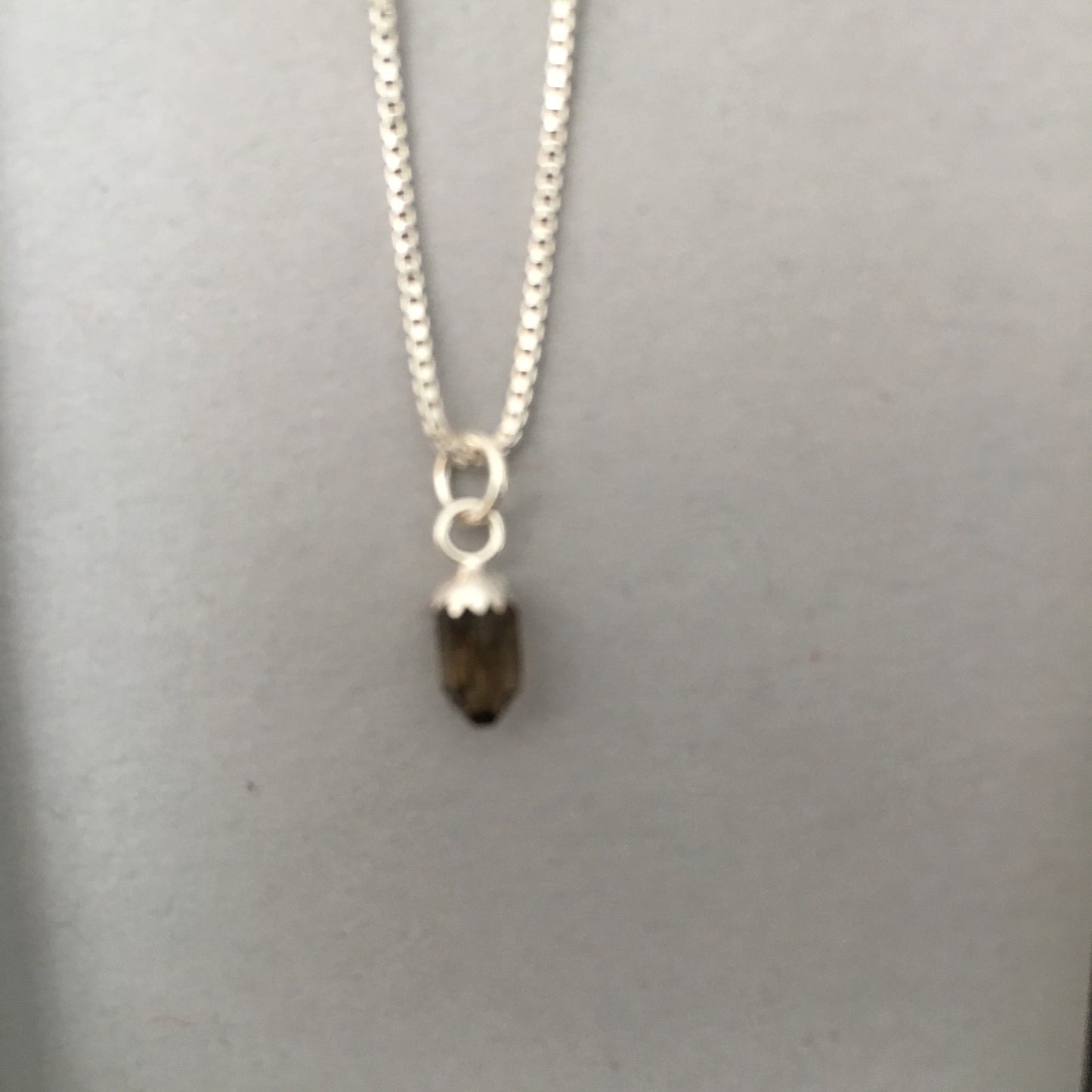 Smokey Quartz 0.65 ct Sterling Silver Necklace