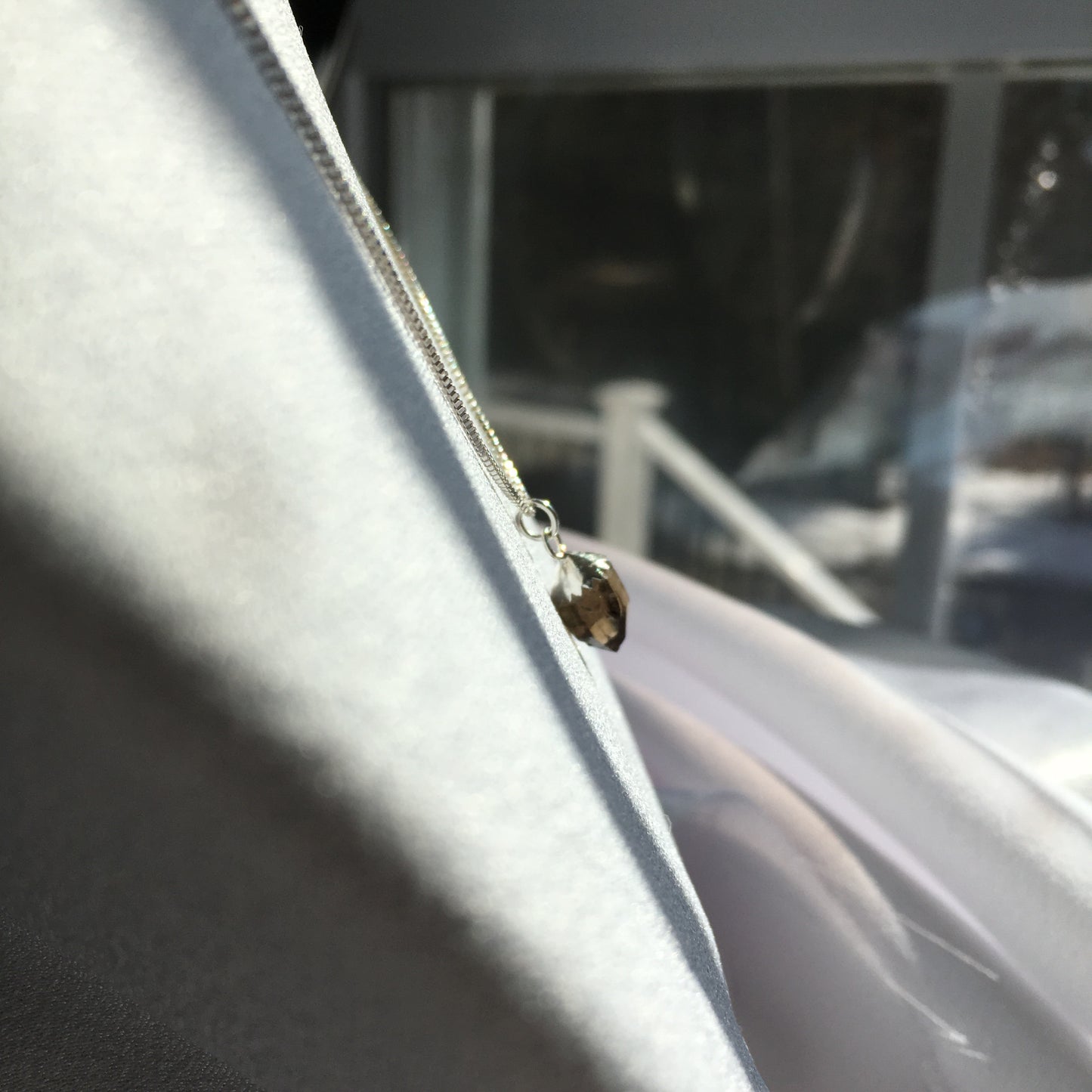 Smokey Quartz 2.05 ct Sterling Silver Necklace