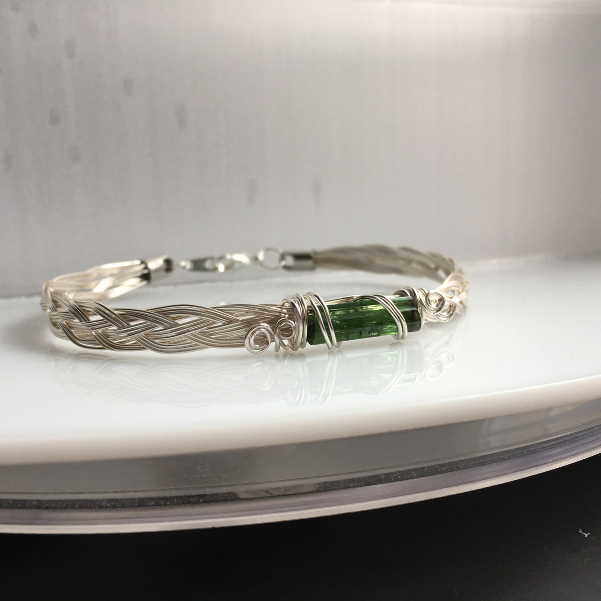 Buy Gold Wire Wrap Crystal Bracelets Online | Green Witch Creations Strawberry Quartz