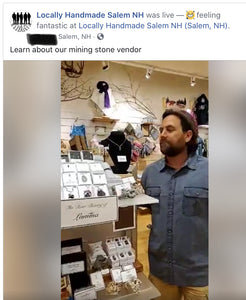 Interviewed at  ‘Locally Handmade’ at the Rockingham Mall in Salem, NH