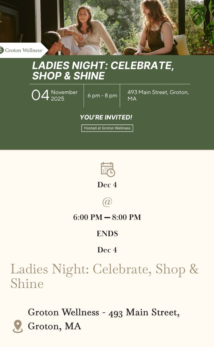 Ladies Night Groton Wellness Flyer 