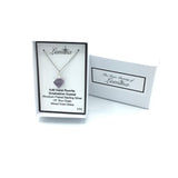 Fluorite Rhodium Plated Sterling Silver Chain