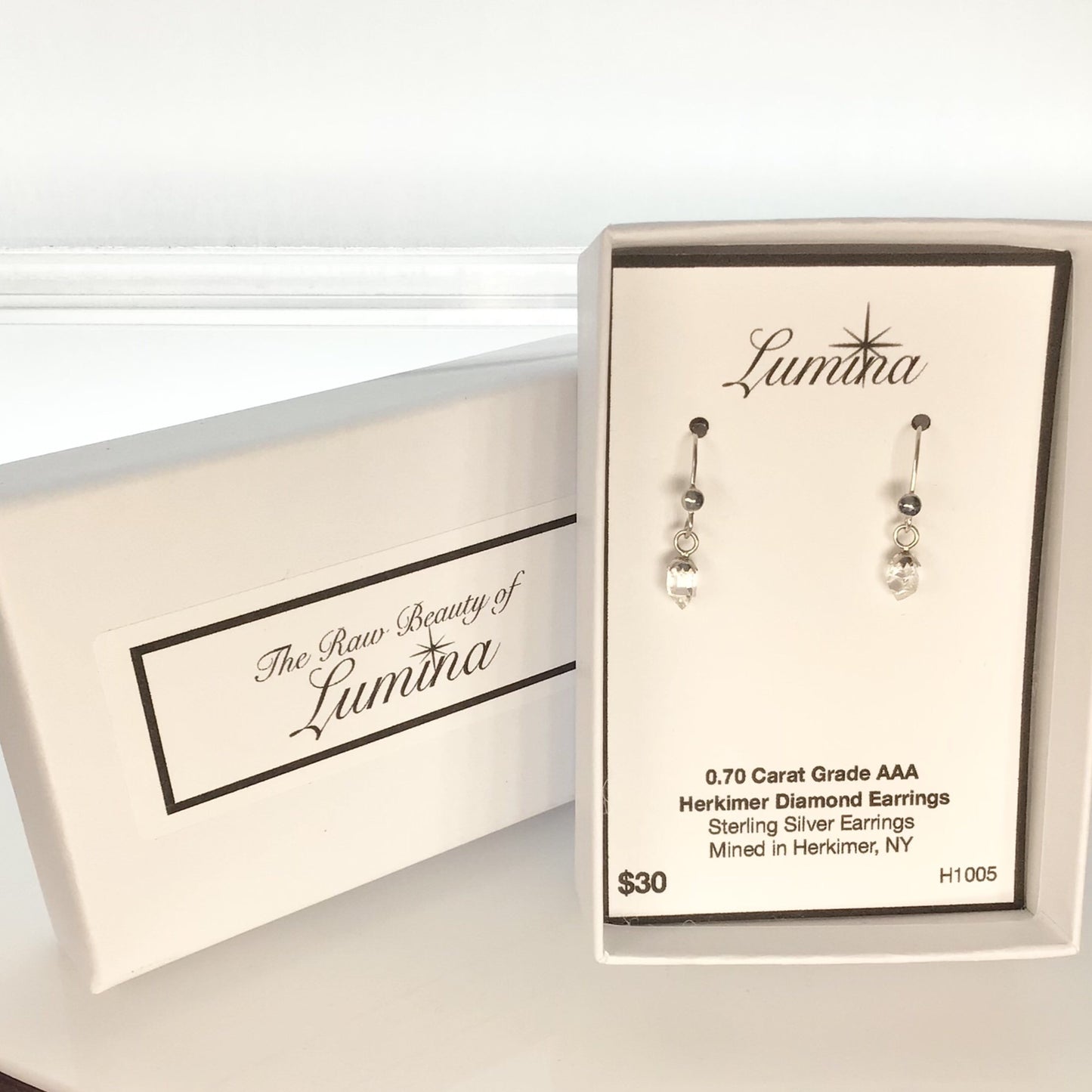 Herkimer Diamond 0.7 ct Sterling Silver Earrings