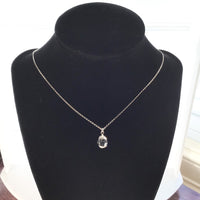 Herkimer Diamond 3.85 Carat Sterling Silver Necklace