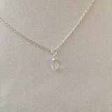 Herkimer Diamond 0.95 carat Sterling Silver necklace 