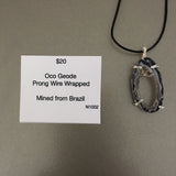 Oco Geode Wire Wrapped Necklace