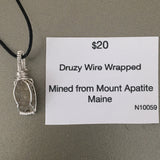 Druzy Wire Wrapped Necklace