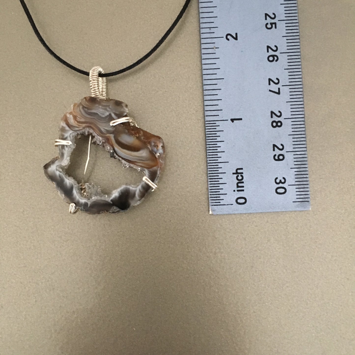 Oco Geode Wire Wrapped Necklace