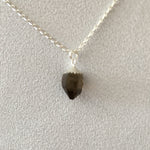 Smokey Quartz 3.05 carat, Sterling Silver Pendent and Sterling Silver 18” Box Chain Necklace