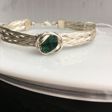 Green Tourmaline 3.05 ct Wire Wrapped Bracelet