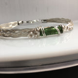 Green Tourmaline 2.65 ct Wire Wrapped Bracelet