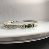 Green Tourmaline 2.65 ct Wire Wrapped Bracelet